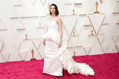 See Caitriona Balfe's Structured Louis Vuitton Dress on the 2022 